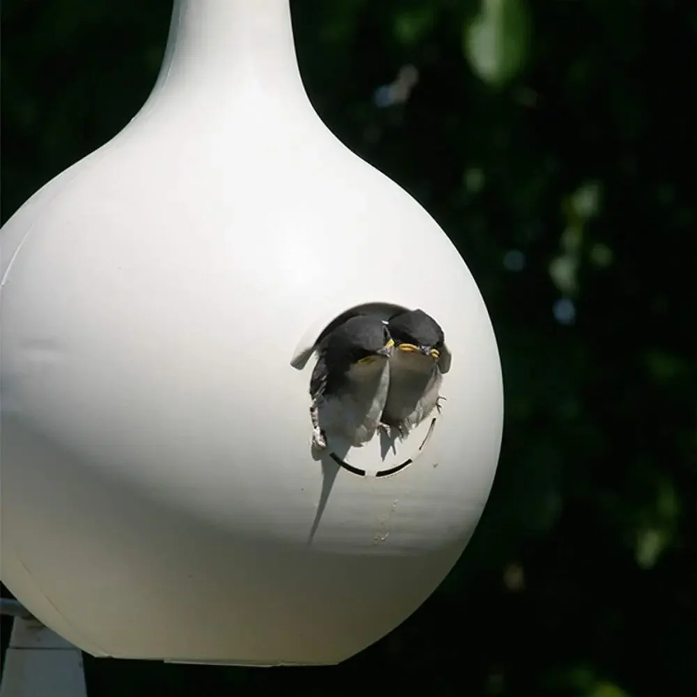 Deluxe Purple Martin Gourd Birdhouse for Garden Backyard Decor